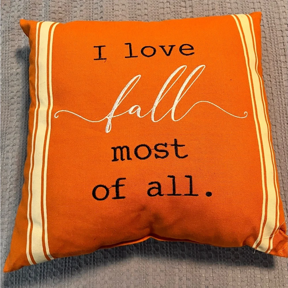 Hobby Lobby Orange Fall Pillow #9B